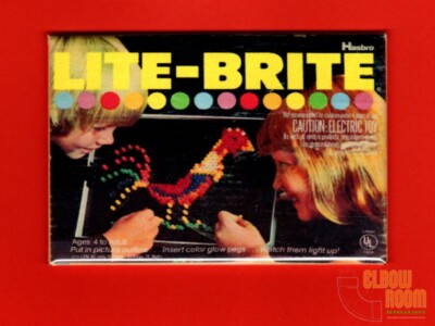 Lite-Brite 1973 box art 2x3'' fridge/locker magnet vintage Hasbro