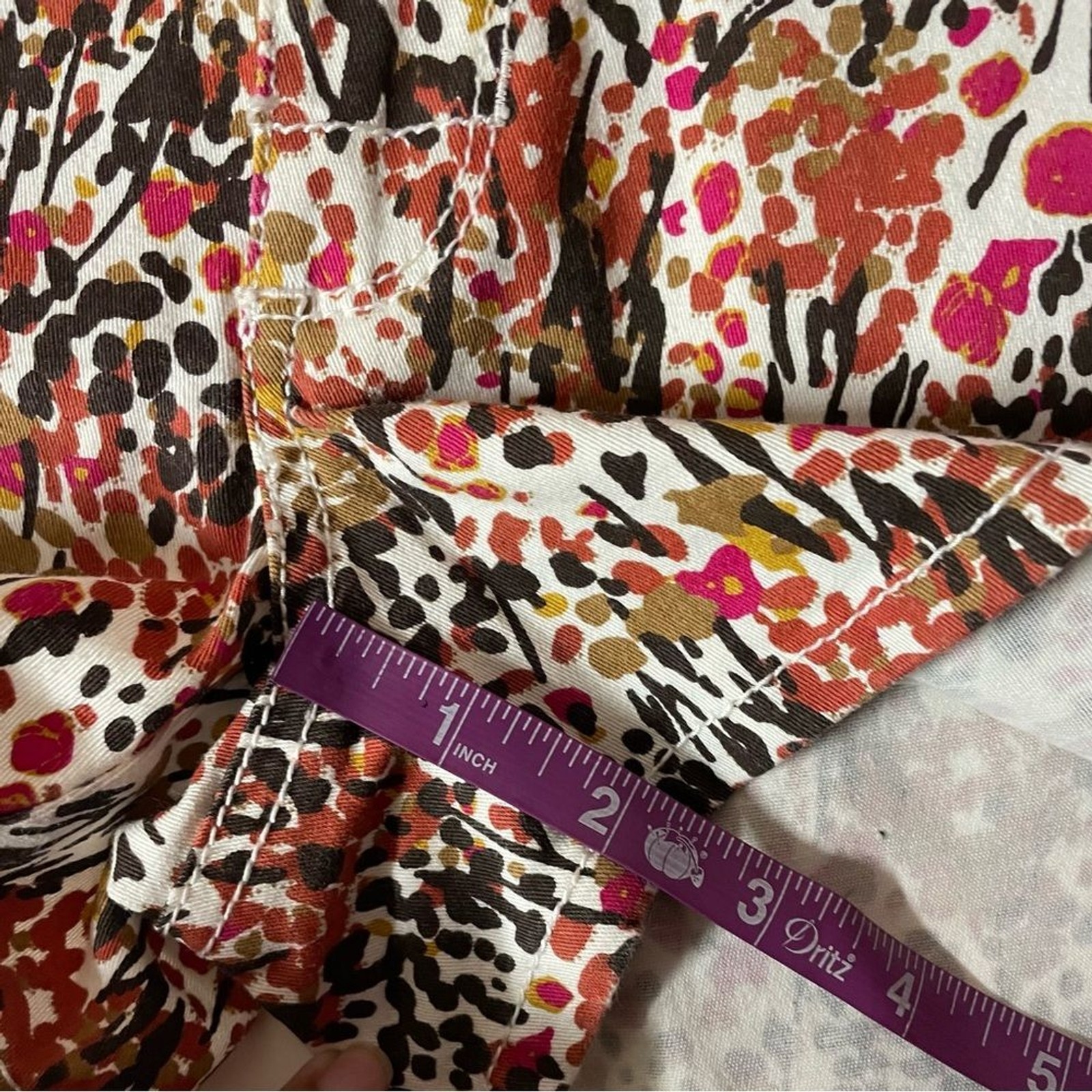 Roxy Cream Multicolored Floral Patterned Short Sh… - image 7