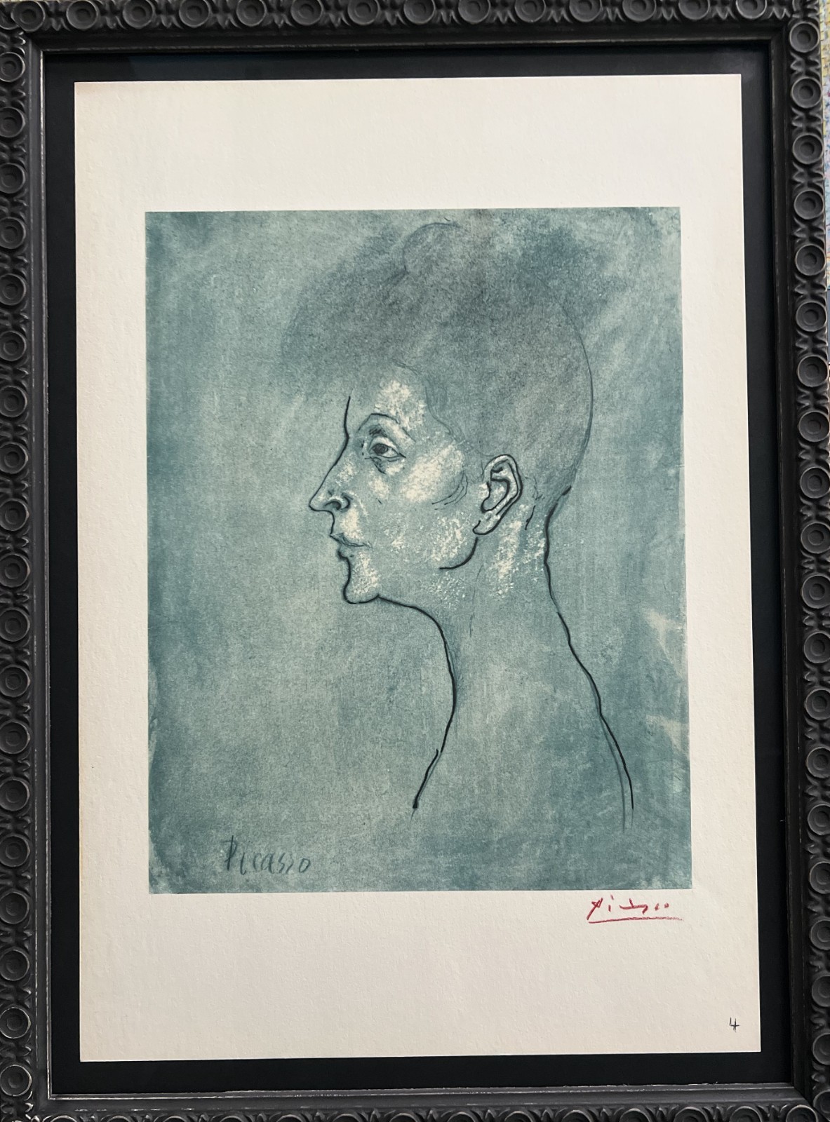 Pablo Picasso "Head of a Women" Signed 1946 Lithograph Edition of 25 with COA
