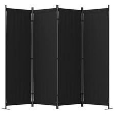 Divisorio Camera, Schermo Privacy Pieghevole 4 Pannelli, 88” Separatore Portatile con 3
