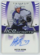 2006-07 Upper Deck Trilogy Ice Scripts Dustin Brown Auto #IS-BR