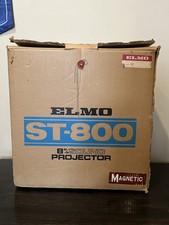 VTG ELMO ST-800 Super 8 / 8mm Sound Film Projector Open Box Complete