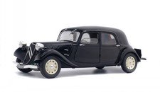 Citroen 11 CV Traction Avant black diecast model car S1800903 Solido 1:18