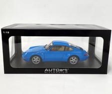 AutoArt 1/18 Porsche 911 (993) Carrera 1995 Blue Diecast Model Car #78133