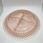 Anchor Hocking Miss America pink depression glass four-part relish dish No chips — photo 2