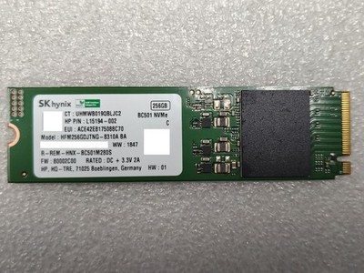 SK Hynix PC501 256GB HFM256GDJTNG-8310A 2280 M.2 NVMe SSD