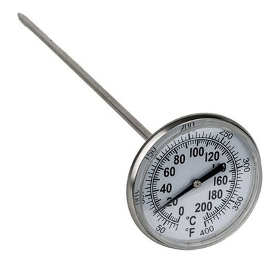 KS Tools 150.1963 Thermometer, 0-220°C/0-400°F, L =210mm