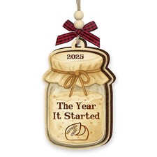 Sourdough Christmas Ornament 2025 - Sourdough Gifts for Women, Men, Baking Gi...