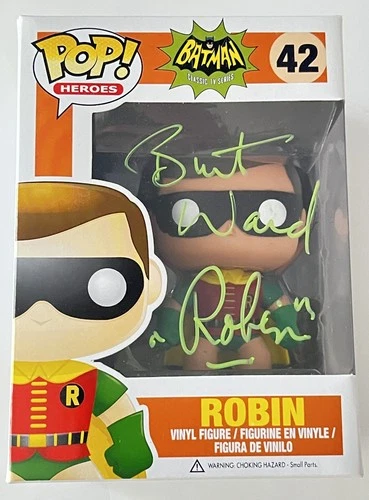 FUNKO POP BATMAN TV SERIES ROBIN #42 FIGURE AUTOGRAPHED BY BURT WARD