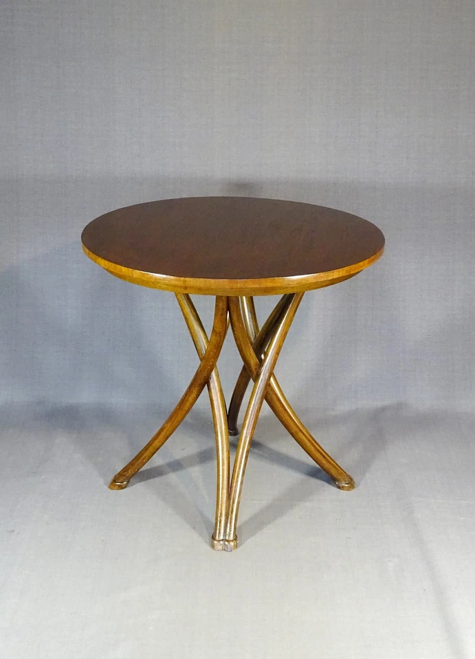 Table ronde Thonet N°14 vers 1895 -type Mikado- - Photo 3/4