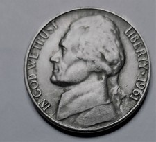 RARA MONETA DA 5 CENTESIMI STATI UNITI 1961