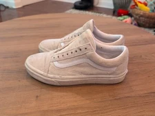 Vans Suede Old Skool Shoes  - Cream, Off White Size 7 Men, 8.5 Women