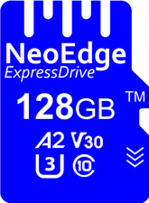 NeoEdge Micro SD memory card 128GB 8K A2, U3, V30, UHS-I, C10