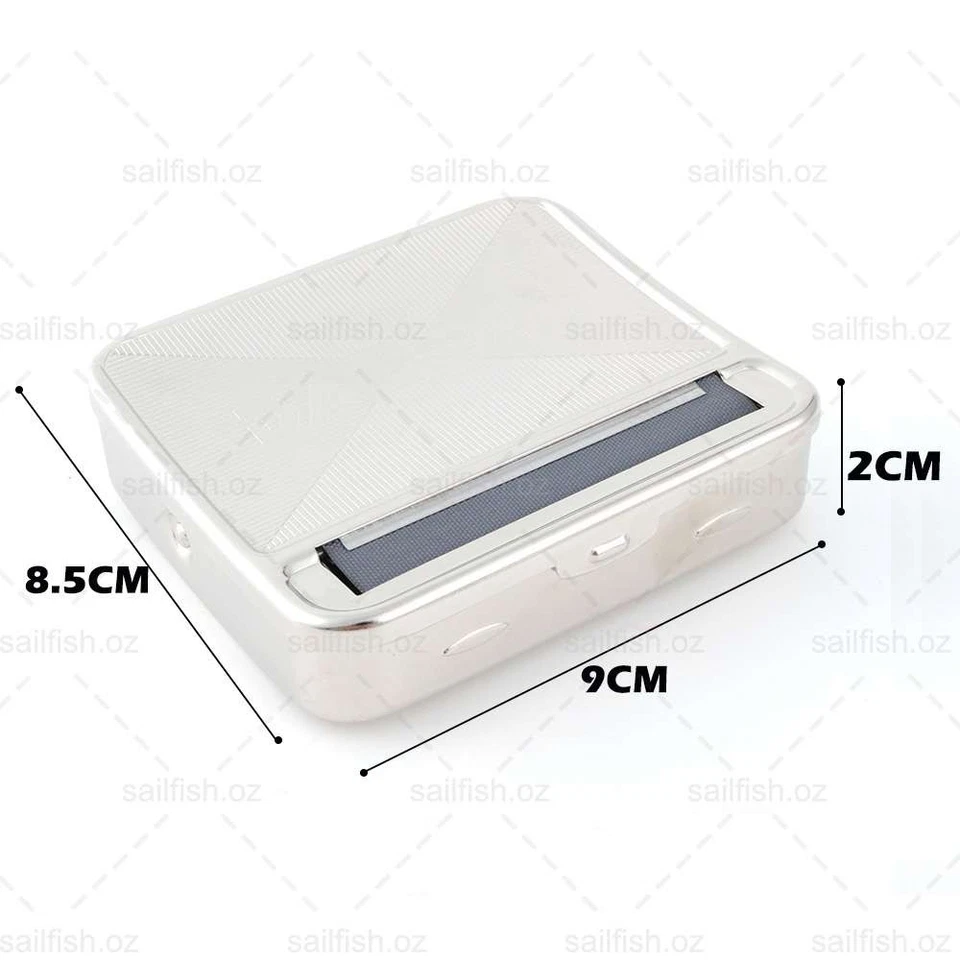 Automatic Metal Cigarette Tobacco Roller Roll Rolling Machine Box Case Maker Tin - image 2 of 4