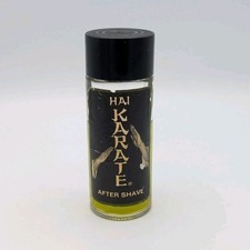 Vintage 1960s Hai Karate After Shave Splash 4 Oz Bottle Leeming Pfizer New York