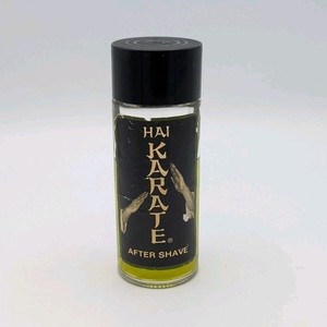 Vintage 1960s Hai Karate After Shave Splash 4 Oz Bottle Leeming Pfizer New York