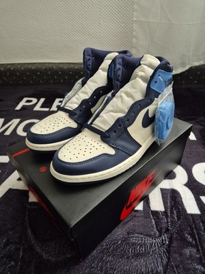 Jordan 1 High Retro Og Obsidian Blue 42 Neu