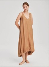 Nap Loungewear Dress M Classic Bubble Hem Dress Minimalist Neutral Quiet Luxury