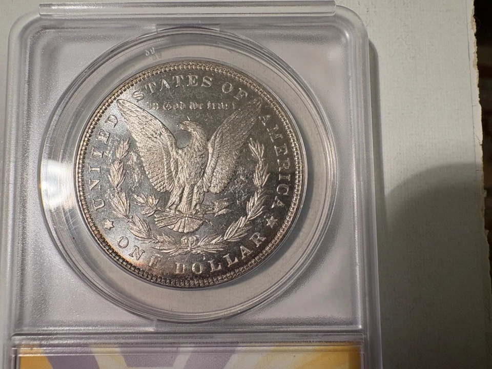 1885 P Morgan Dollar ANACS $ MS 63 Cameo DMPL Deep Mirror Proof-like - Image 2 of 2