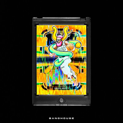 1/1 JAYLEN BROWN   ORANGE FLASH PRIZM SSP   NEW PENINI: ONE OF ONE ART