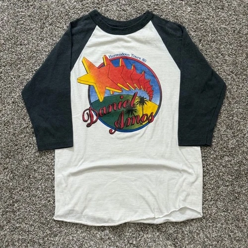 Daniel Amos Horrendous Tours Raglan Shirt Sport 1980s vintage concert t-shirt, vintage, single stitch, B+ condition