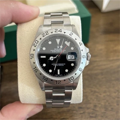 Rolex Explorer II 40mm Black Dial Automatic Steel Watch 24-Hour Bezel Box - Image 1 of 4