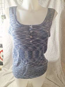 Liz Claiborne Blue Knit Tank Top