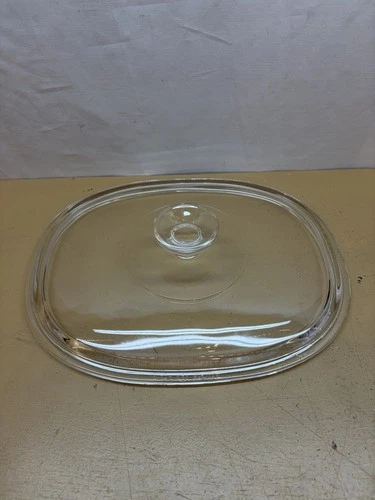 PYREX Corning Ware Glass Oval Replacement Lid DC 1 1/2 C Clear DC 1.5 C