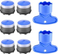 Faucet Aerator M18.5, WeeVeni 6PCS Aerator Replacement for Sink Faucet Flow Rest