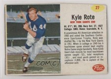 1962 Post Kyle Rote #27 0b2