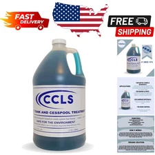 Non-Corrosive Septic Tank & Cesspool Additive - 1 Gallon of Eco-Friendly Enzymes