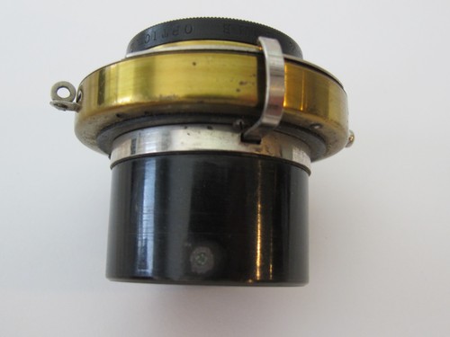 Antique Brass Bausch & Lomb Rapid Rectilinear Lens & Eastman Kodak Shutter - Picture 3 of 6