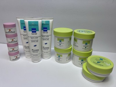 NEW LOT (3) Sephora AMA Clean Skin Gel (6) GLY Glow Peel Pads (4) 3.0 Cream