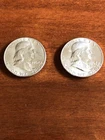 Franklin Half Dollar Lot of 2   90% Silver -  Silver is Hot!   Don’t miss out!