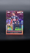 2025 Topps Chrome Formula 1 Oliver Bearman Pink Checker /250 On The Move #186
