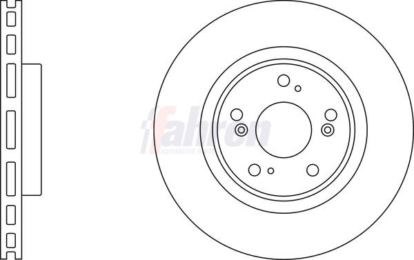2x Front Brake Disc For Honda Fahren FBD6281 Outer Ø 300mm Vented