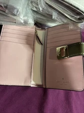 Kate Spade Phoebe Refined Leather Medium Wallet Seaweed KF534 -New
