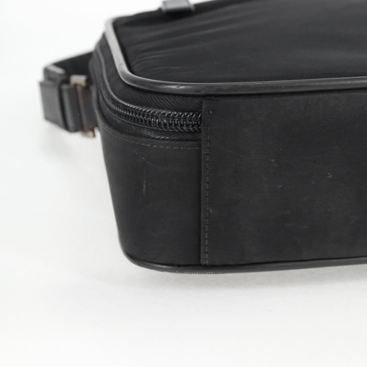 PRADA Hand Bag Nylon Leather 2way Black Silver Auth bs28384 thumbnail 19