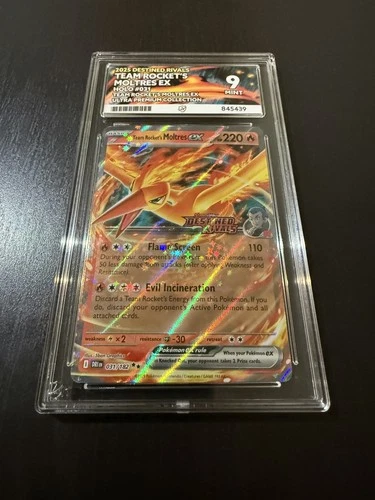 Pokémon TCG Team Rocket's Moltres EX 31/182 Destined Rivals Stamped Promo Ace 9