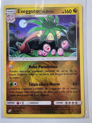 Alolan Exeggutor 115/181 Sun & Moon Team Up Reverse Holo