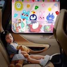 Car Sun Shade for Baby Kids Children 2 Pack Side Window Curtain Pink