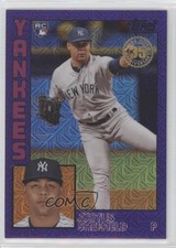 2019 Silver Pack 1984 Topps Baseball Purple 7/75 Justus Sheffield #T84-40 a2f