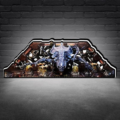 Alien Queen Pinball Topper for Brothers Pinball Machine 3D Printed LED Lightbox