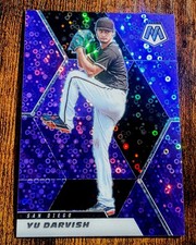 2021 Panini Mosaic Quick Pitch Purple Prizm #54 Yu Darvish Padres /50