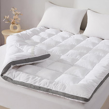 3 Inch Foam Mattress Topper Twin Size, Extra Soft Pillow Top Mattress Pad with B