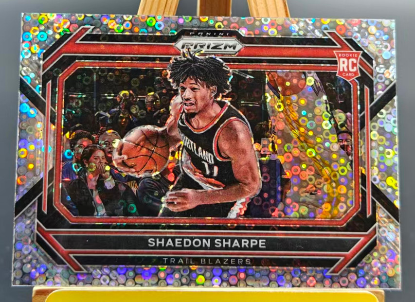 Shaedon Sharpe 2022-23 Panini Prizm Silver Disco Fast Break Variation RC #250