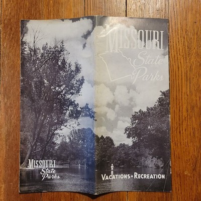 Vtg 1949 Missouri Travel Brochure Map Show Me State Post-War Tourism Heavy Stock