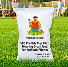 5kg Yorkshire Seeds Premiership Hard-Wearing Grass Seed For Football Pitches 5.50 per kilo