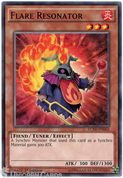 LC5D-EN062 Flare Resonator 1st Edition Mint YuGiOh Card