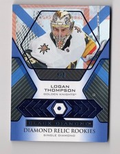 2021-22 Black Diamond Relic Rookies Sapphire Blue single Logan Thompson 5/9